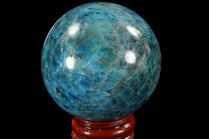 Bright Blue Apatite Sphere - Madagascar #78715